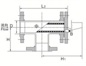   Baffle T type strainer  (ST2 Type) Structure Diagram