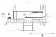 T type bending flow strainer constructral diagram2