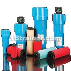 Compressed air high-efficiency strainers