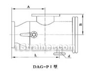 P type automatic ssewage disposal strainer constructral diagram